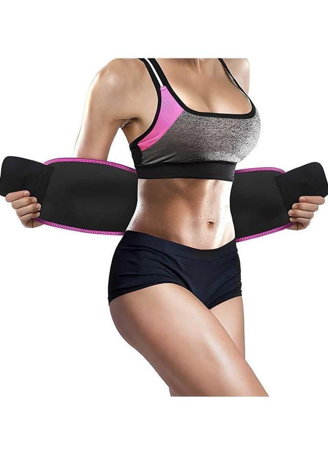 ADJUSTABLE FIT SWEAT WAIST COMPRESSION BELT